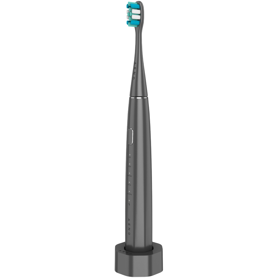 Wireless Tooth Brush, Grey, 3 Brush Heads, 1400mAh, Function: Soft, Clean, Massage, White, Sweep - Image 2