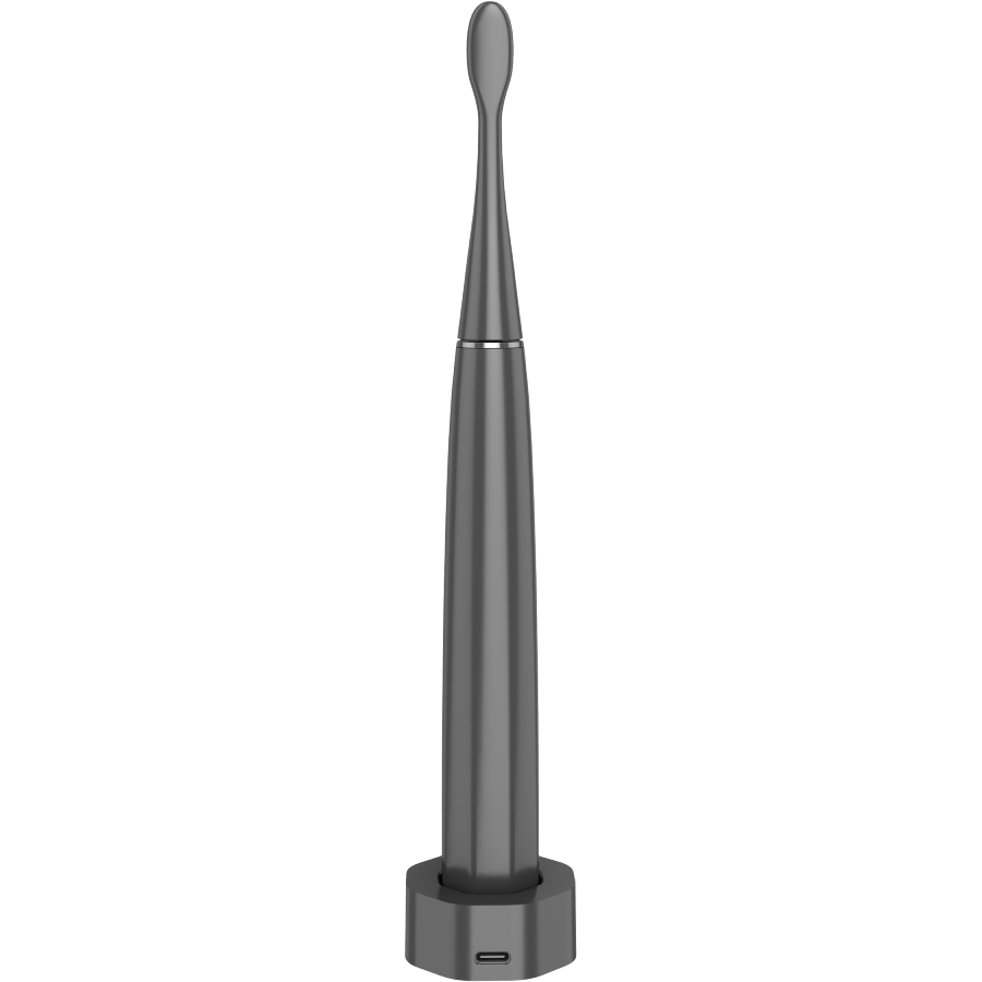 Wireless Tooth Brush, Grey, 3 Brush Heads, 1400mAh, Function: Soft, Clean, Massage, White, Sweep - Image 4