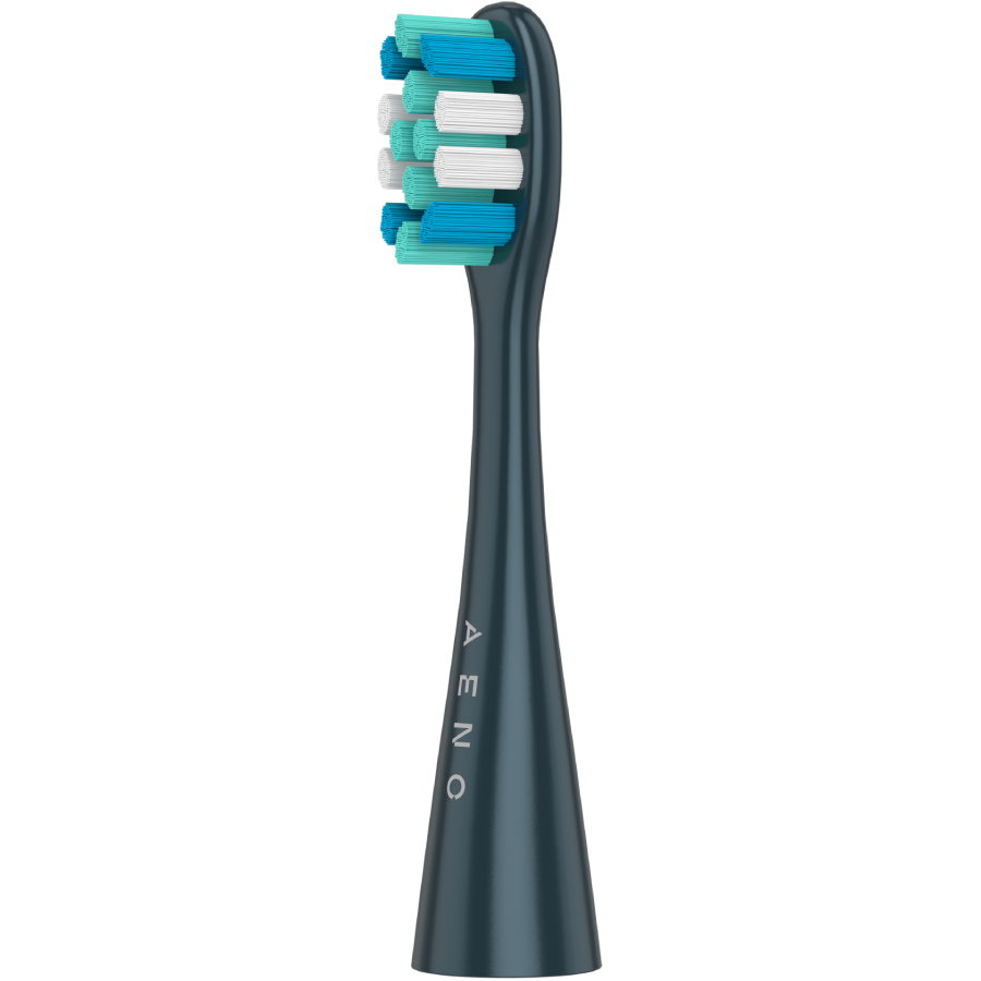 Wireless Tooth Brush, Navy Blue, 3 Brush Heads, 1400mAh, Function: Soft, Clean, Massage, White, Sweep - Image 5