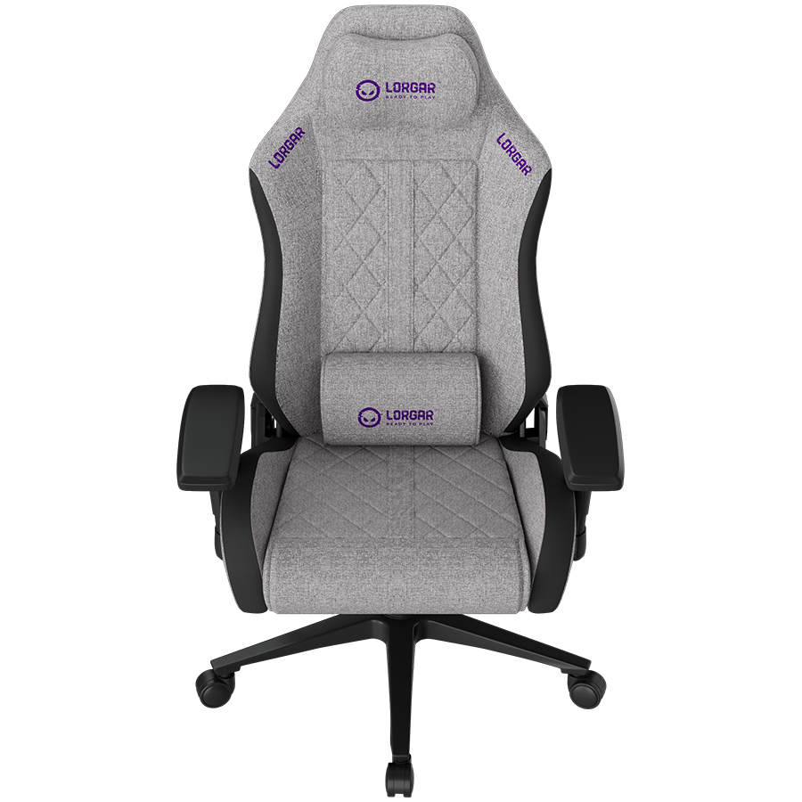 LORGAR CHA41, Ergonomic Gaming Chair Advanced, premium anti-stain fabric, Grey - Image 3