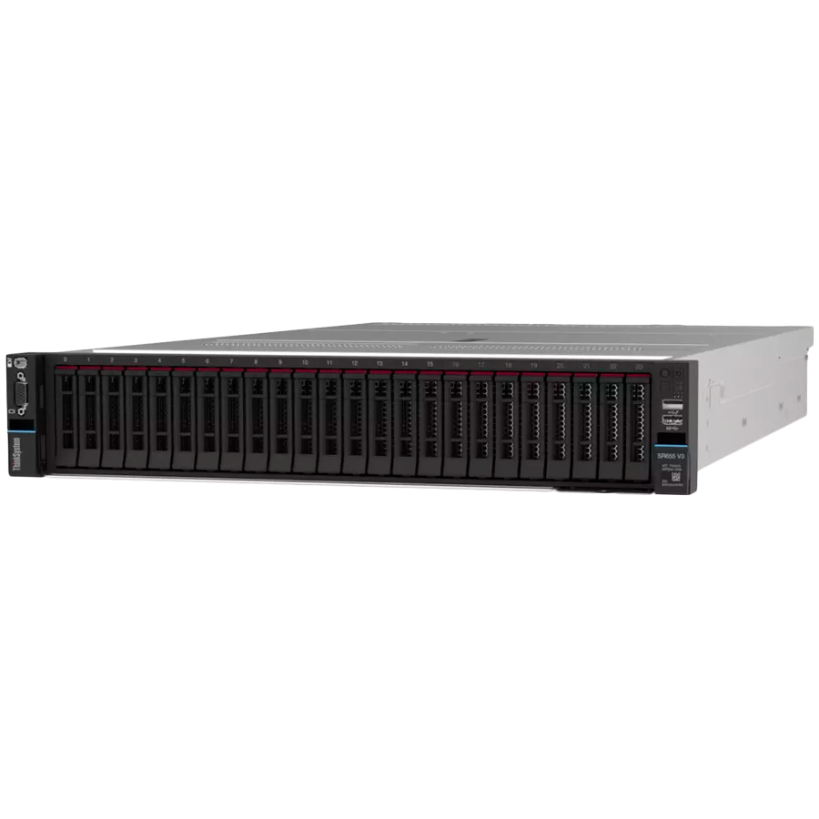 Lenovo ThinkSystem SR655 V3, AMD EPYC 9115 (16C 2.6GHz 125W), 1x32GB TruDDR5 6400MHz (2Rx8) RDIMM,RAID 940-8i 4GB PCIe12Gb Adapter, 2x750W Titanium,XCC Platinum, 8x2.5 Backplane,3yr. Warranty - Image 2