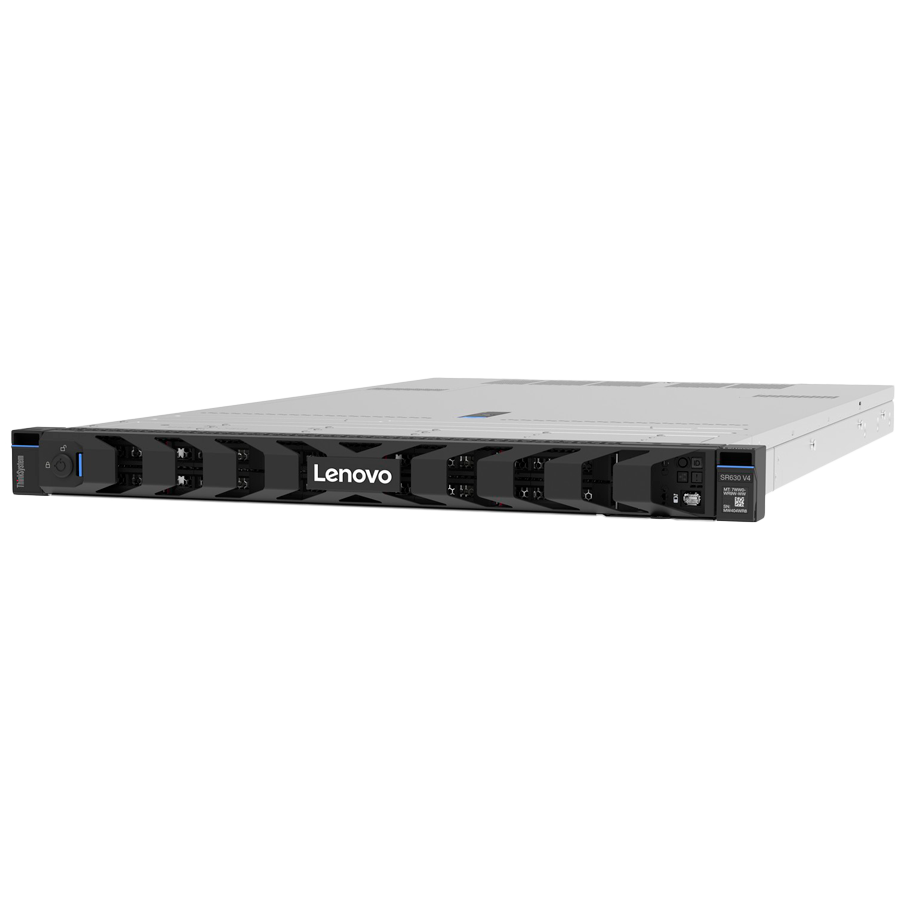 Lenovo ThinkSystem SR630 V4,1xIntel Xeon 6515P (16C 2.3GHz 150W), 1x32GB (2Rx8),RAID 940-8i 4GB Flash PCIe Gen4 12Gb Adapter, 2x1 300W, 10x2.5" Chassis(Standard) - Image 2
