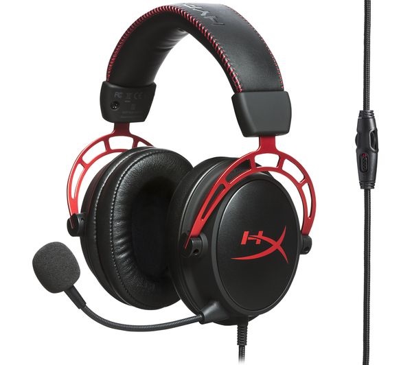 HyperX Cloud Alpha RedGaming Headset (Black-Red) - Image 2