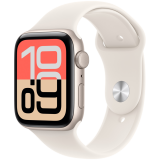 Apple Watch SE 3 GPS 44mm Starlight Aluminium Case with Starlight Sport Band - S/M,Model A3325