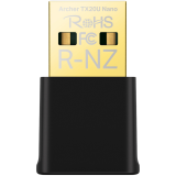 TP-Link Archer TX20U Nano AX1800 Nano Dual Band Wi-Fi 6 USB Adapter, 1201 Mbps at 5 GHz + 574 Mbps at 2.4 GHz, 2xInternal Antennas, USB 2.0, MU-MIMO, OFDMA, WPA3, Nano design, Plug and Play