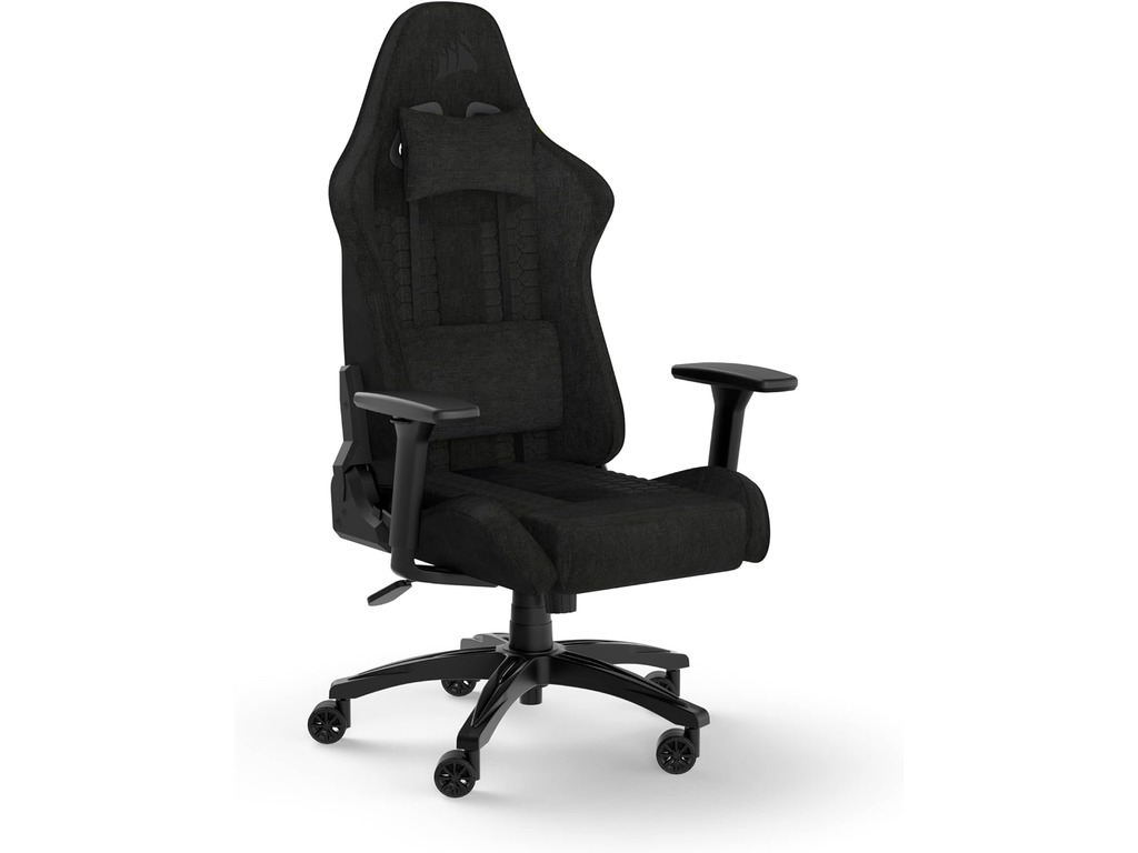 Corsair TC100 Gaming ChairRelaxed, Fabric Black/Black120kg - Image 2