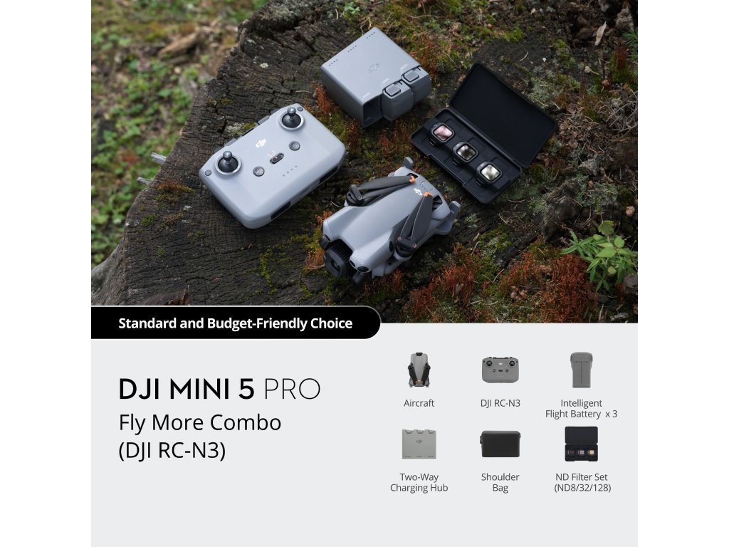 DJI Mini 5 PRO FMC (DJI RC N3)dron, 1-inch senzor,snimak 4k,ActivTrack,do 36min let,Med-Tele mod - Image 2