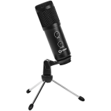 LORGAR Soner 313, Gaming Microphones, Black, USB condenser microphone with Volume Knob & Echo Kob, including 1x Microphone, 1 x 2.5M USB Cable, 1 x Tripod Stand, 1 x User Manual, body size: Φ47.4*158.2*48.1mm, weight: 243.0g