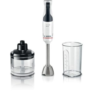 BOSCH štapni mikser Serie 4|,600W BIJELA, Mjerna posuda+ Sjeckalica,