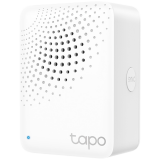 TP-Link Tapo H100 Smart IoT Hub with Chime,2.4 GHz Wi-Fi Networking,868 MHz for Devices,100-240 V,50/60 Hz,Plug-in, Remote Control with Tapo App, 90dB Adjustable Audio Alarm, 19 Ringtones, up to 64 Devices, Home/Away/Sleep Mode, Flame Ratardant