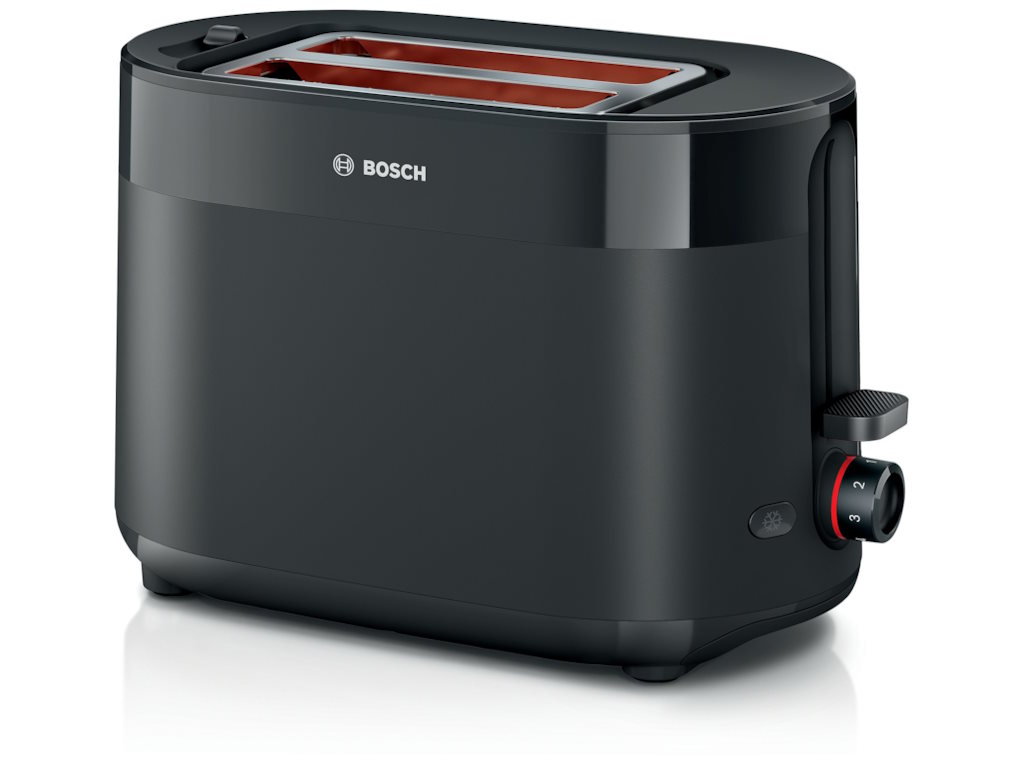 BOSCH Toster MyMoment TAT2M123, Crna, Dvije kriške, Snaga 800-950 W