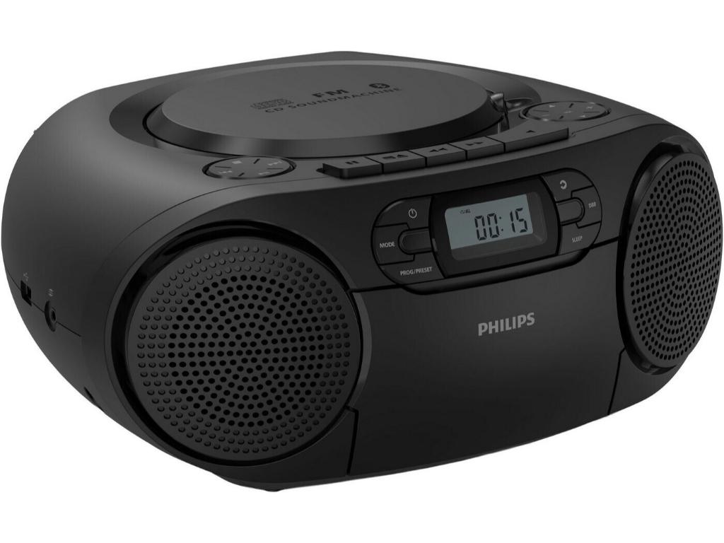Philips TAZ2200 CD SoundmachinCD; CD-R; CD-RW; FM Antena;BT; USB; KASETEFON; (RMS) 3WX2; crna - Image 2