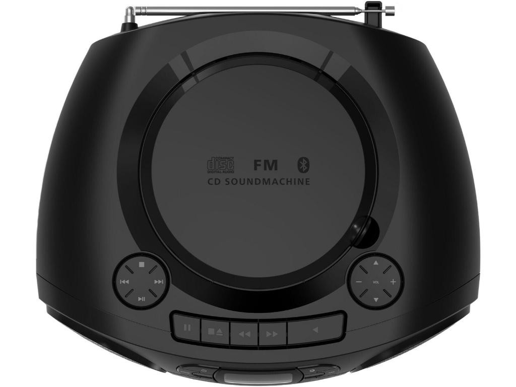 Philips TAZ2200 CD SoundmachinCD; CD-R; CD-RW; FM Antena;BT; USB; KASETEFON; (RMS) 3WX2; crna - Image 4