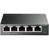 5-Port Gigabit Easy Smart Switch with 4-Port PoE+, metal case, desktop mount, PoE budget 65W, support 802.1q VLAN, QoS, Port Isolation, Loop Prevention, IGMP, PoE Extend mode, easy management via Web UI and Easy Smart Utility.