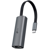 TP-Link USB 3.0 Type-C to 2.5 Gigabit Ethernet Network Adapter, 1xUSB 3.0 Type-C Connector, 1x2.5 Gigabit Ethernet Port, Foldable and Portable Design, Plug and Play in Windows(7/8/8.1/10/11), Mac OS X (10.9 and later), Linux OS, iOS, iPadOS, ChromeOS