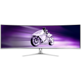 PHILIPS Evnia 8000 49M2C8900 QD-OLED curved gaming monitor 49'', 5120x1440 (Dual QHD), 1800R, 240Hz, 0.03ms, Adaptive Sync, FreeSync Premium Pro, G-Sync Compatible, HDR400, 2xHDMI, 1xDP, USB-C 3.2 Gen2 (PD 90W), USB Hub, Speakers, White