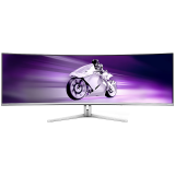 Philips Monitor Evnia 49M2C8900L/00 49" QD-OLED, 32:9, 5120x1440 (Dual QHD), 144hz 0.03ms, 250 cd/m² (typical), 1,500,000:1, 2x HDMI 2.1, DisplayPort 1.4, USB-C (90W), 4x USB 3.2, Speakers (2x 7.5W tweeters, 2x 7.5W woofers), White Design, Adaptive