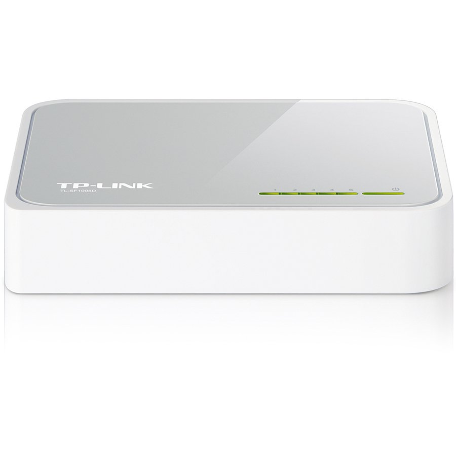 Switch TP-Link TL-SF1005D, 5-Port RJ45 10/100Mbps desktop switch, Fanless, Auto Negotiation/Auto MDI/MDIX, Plastic case - Image 2