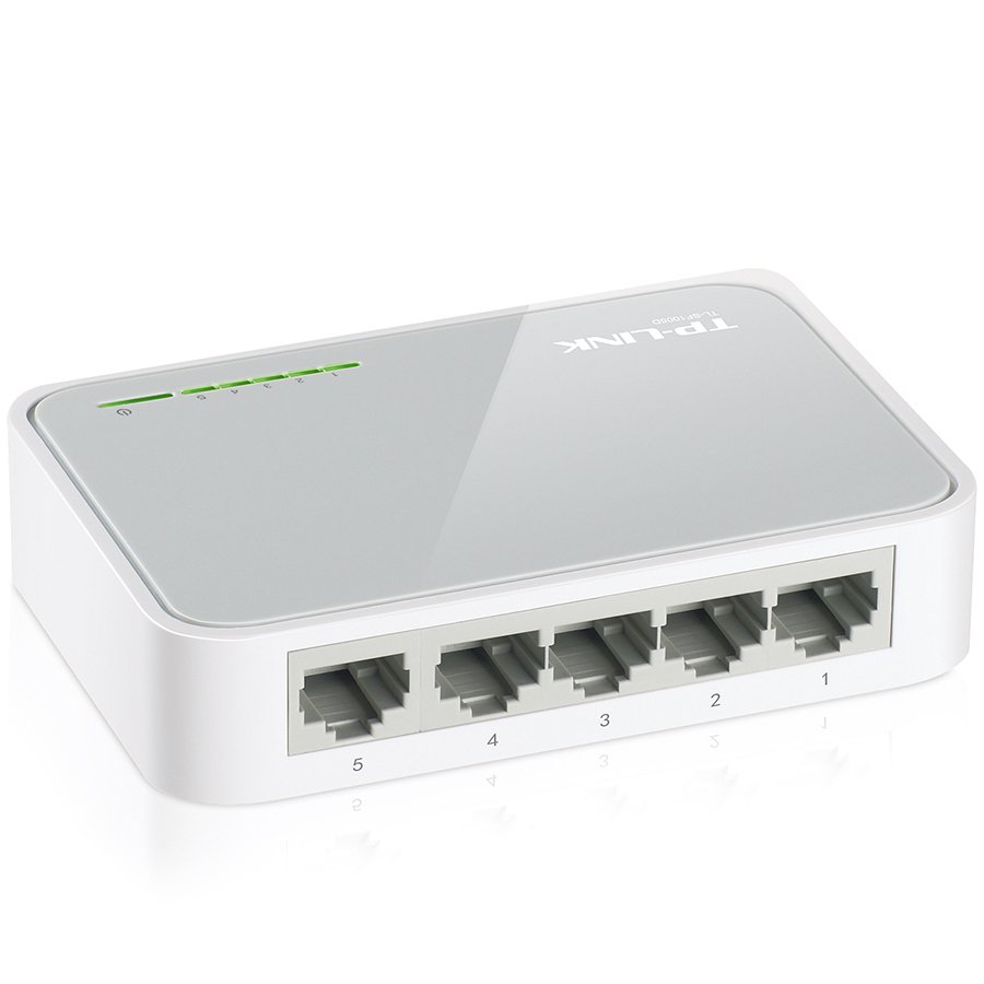 Switch TP-Link TL-SF1005D, 5-Port RJ45 10/100Mbps desktop switch, Fanless, Auto Negotiation/Auto MDI/MDIX, Plastic case - Image 3
