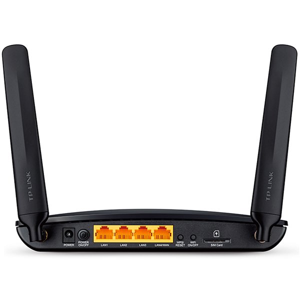 TP-Link AC750 Wireless Dual Band 4G LTE Router w 4G LTE modem, LTE-FDD/LTE-TDD/DC-HSPA+/HSPA+/HSPA/UMTS/EDGE/GPRS/GSM,3x10/100Mbps LAN,1x10/100Mbps LAN/WAN,300Mbps at 2.4GHz,433Mbps at 5GHz,802.11b/g/n/ac,3 int. Wi-Fi + 2 LTE antennas, Tether App - Image 3