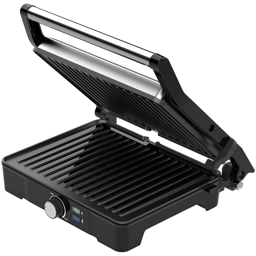 AENO Electric Grill EG2: 2000W, Temperature regulation, Max opening angle -180°, Plate size 290*234mm - Image 2