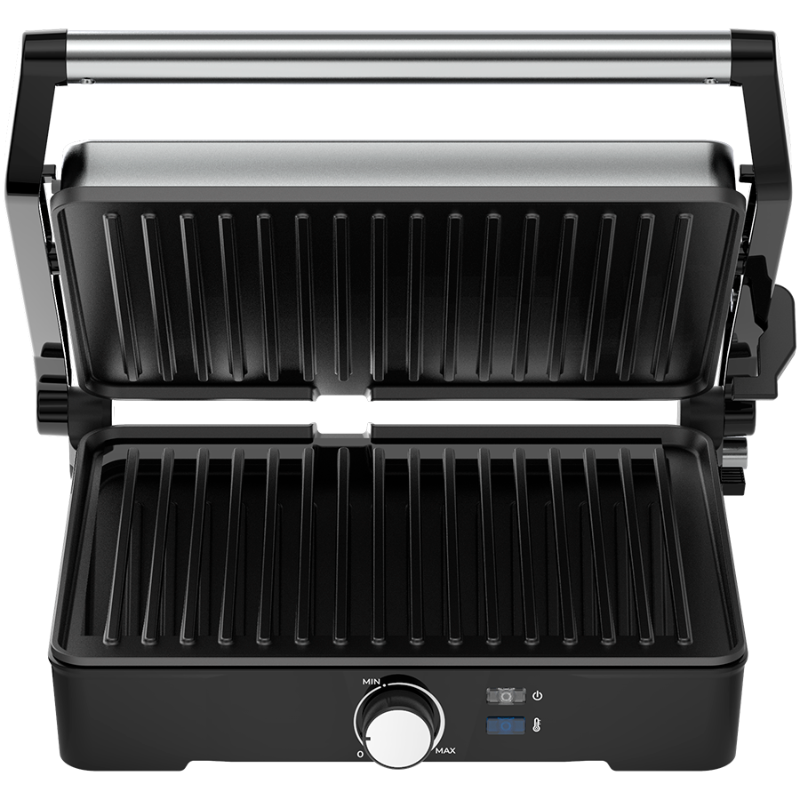 AENO Electric Grill EG2: 2000W, Temperature regulation, Max opening angle -180°, Plate size 290*234mm - Image 4