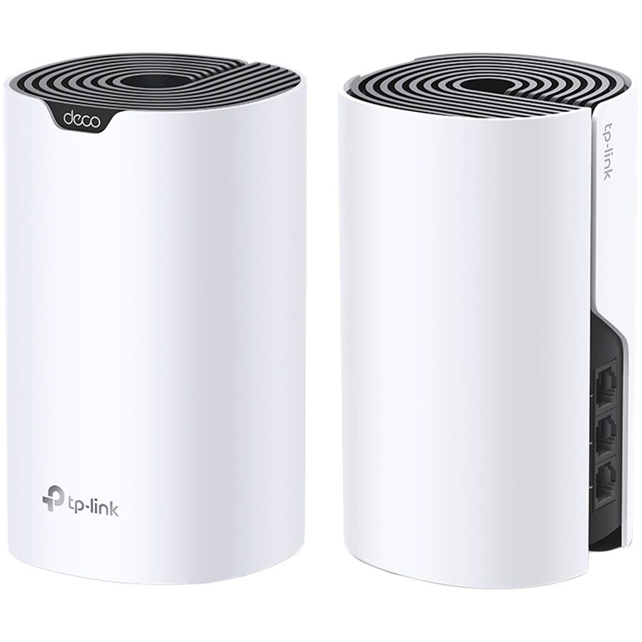 TP-Link Deco S7(2-pack) AC1900 Whole Home Mesh Wi-Fi System, 600 Mbps at 2.4 GHz +1300 Mbps at 5 GHz, 3× Internal Ant., 3× Gigabit Ports (WAN/LAN auto-sensing),Deco App,Router/AP Mode, IPv6,IPTV,Parental Controls,QoS, 3x3 MU-MIMO, Beamforming,100+d - Image 2