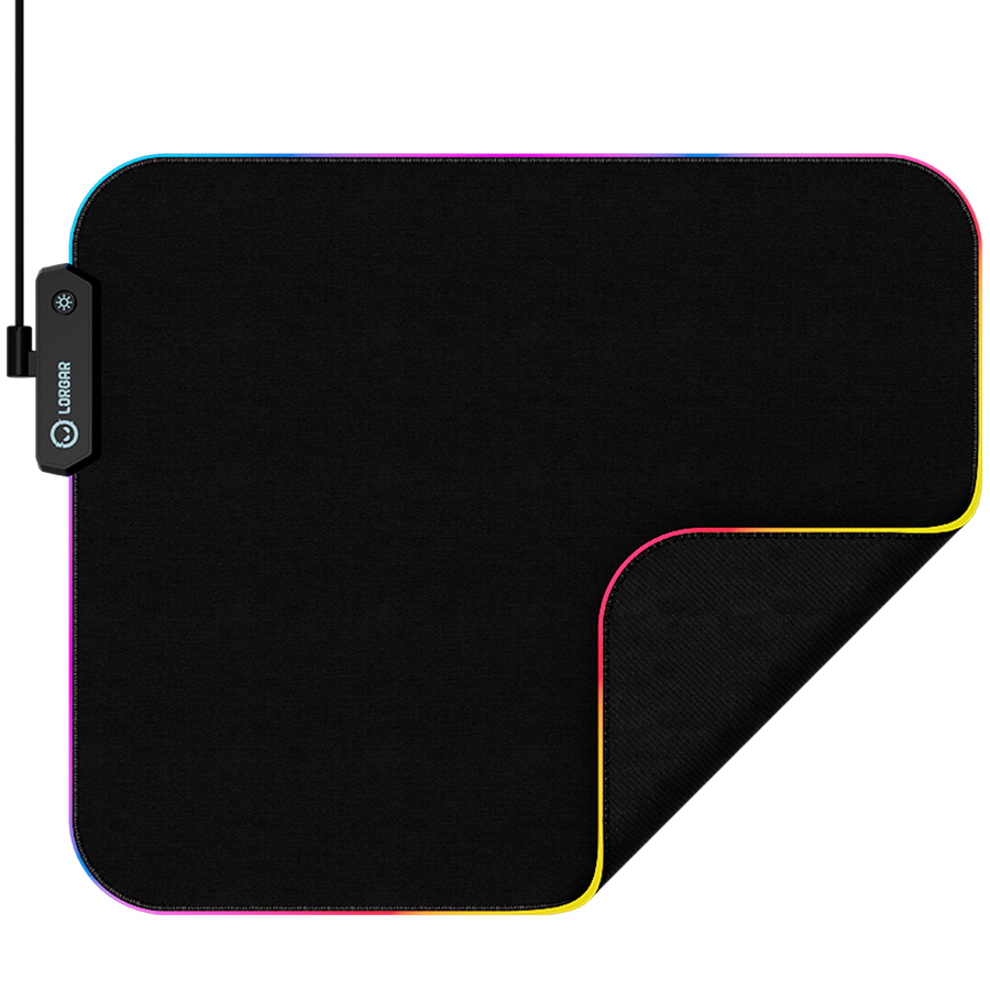 Lorgar Steller 913, Gaming mouse pad, High-speed surface, anti-slip rubber base, RGB backlight, USB connection, Lorgar WP Gameware support, size: 360mm x 300mm x 3mm, weight 0.250kg - Image 4