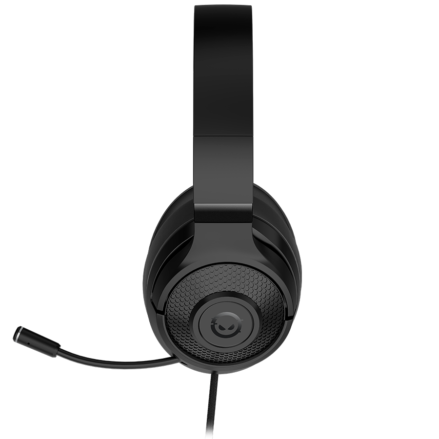 LORGAR Noah 101, Gaming headset with microphone, 3.5mm jack connection, cable length 2m, foldable design, PU leather ear pads, size: 185*195*80mm, 0.245kg, black - Image 4