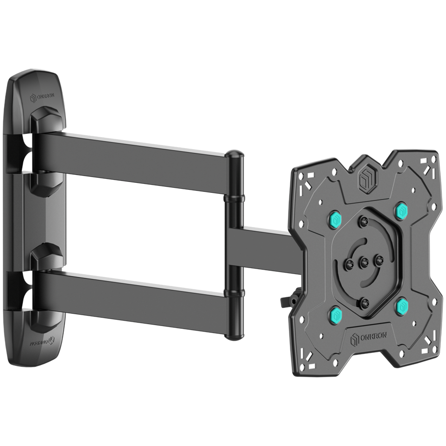 ONKRON Full Motion TV Wall Mount for 17– 43 Inch LCD LED Flat Screens up to 35 kgs, Black - Image 2