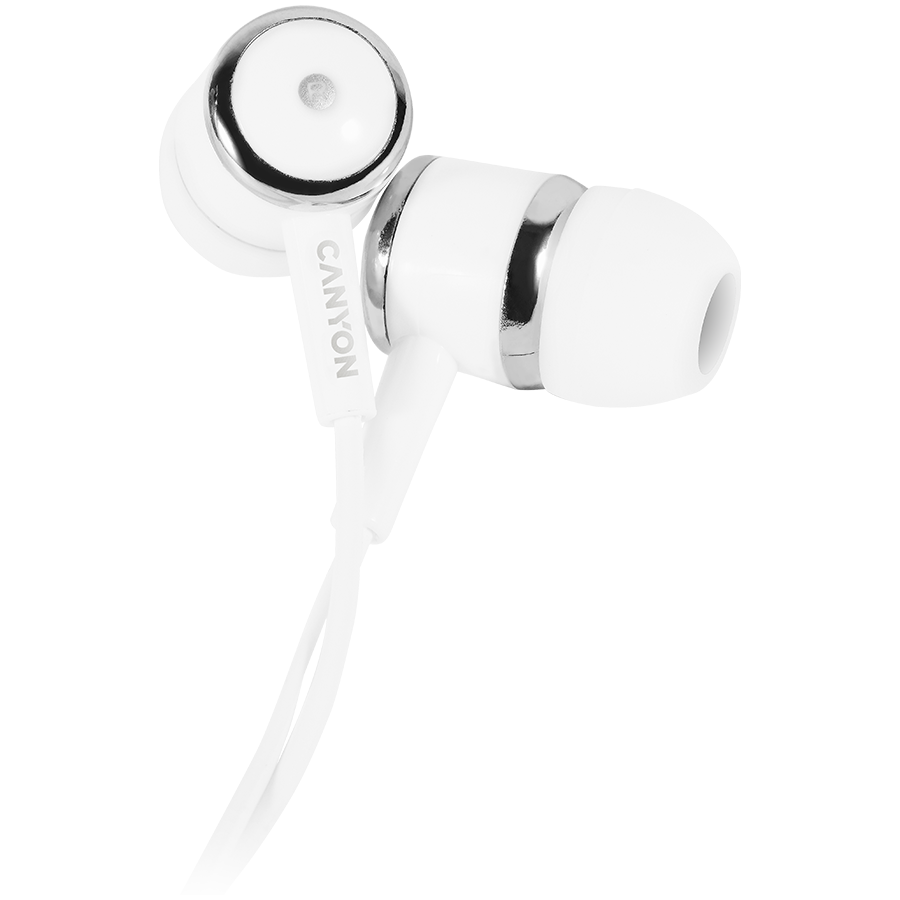 CANYON headphones EPM-01 Mic 1.2m White - Image 2
