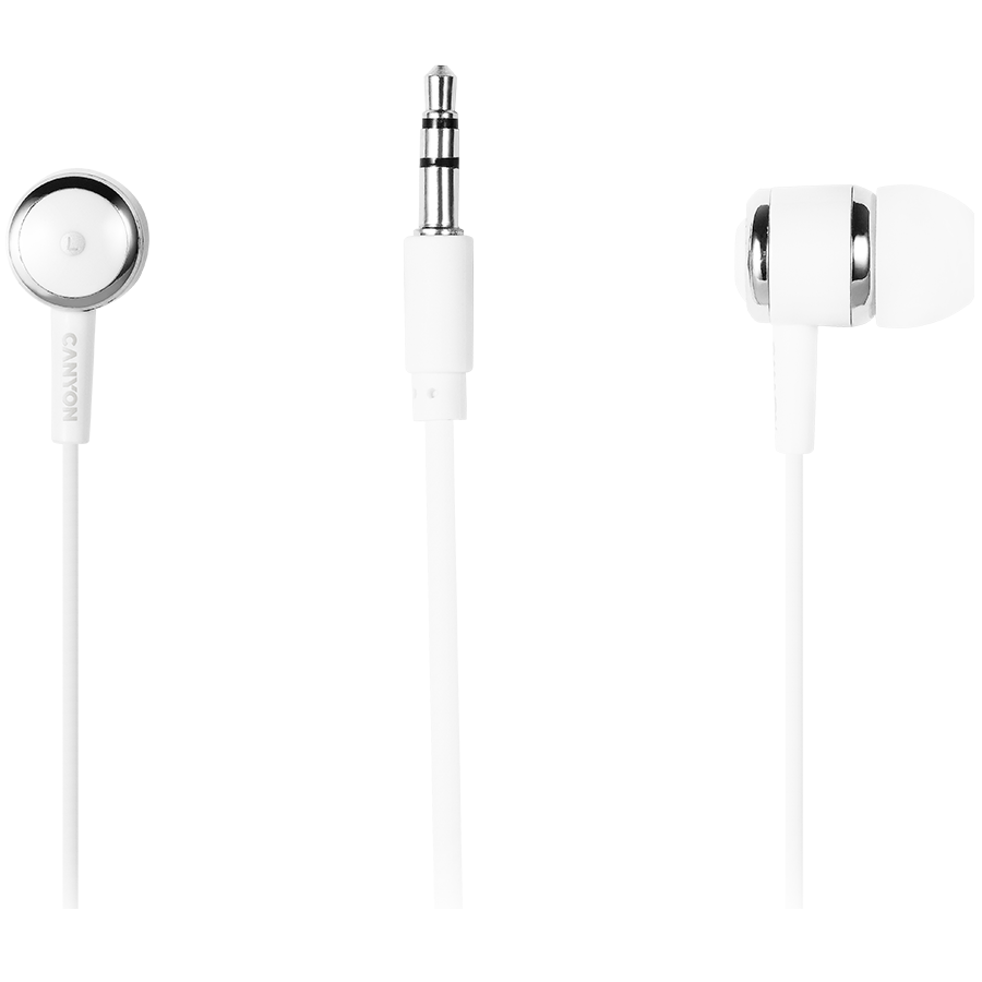 CANYON headphones EPM-01 Mic 1.2m White - Image 3