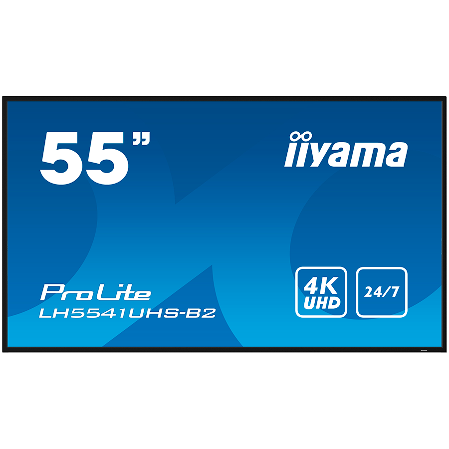 IIYAMA LFD LH5541UHS-B2 55" Professional Digital Signage display with 4K UHD resolution and 24/7 operating time 500 cd/m² 1200:1 8ms landscape, portrait - Image 2