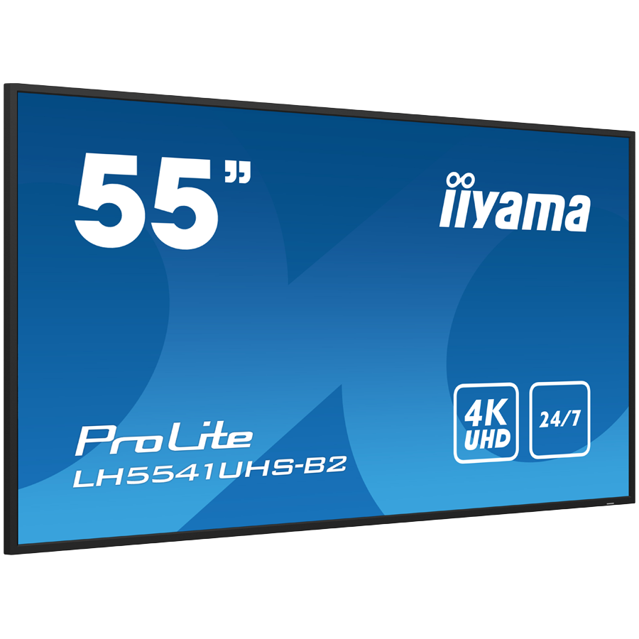 IIYAMA LFD LH5541UHS-B2 55" Professional Digital Signage display with 4K UHD resolution and 24/7 operating time 500 cd/m² 1200:1 8ms landscape, portrait - Image 3