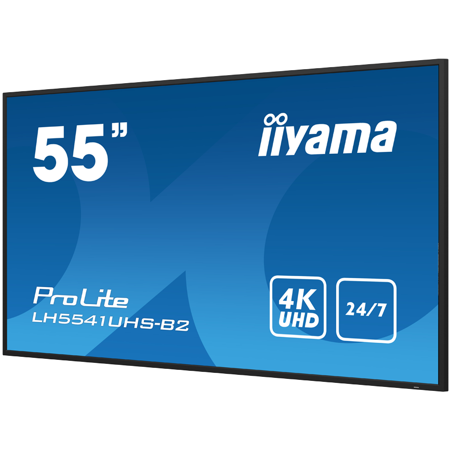 IIYAMA LFD LH5541UHS-B2 55" Professional Digital Signage display with 4K UHD resolution and 24/7 operating time 500 cd/m² 1200:1 8ms landscape, portrait - Image 4