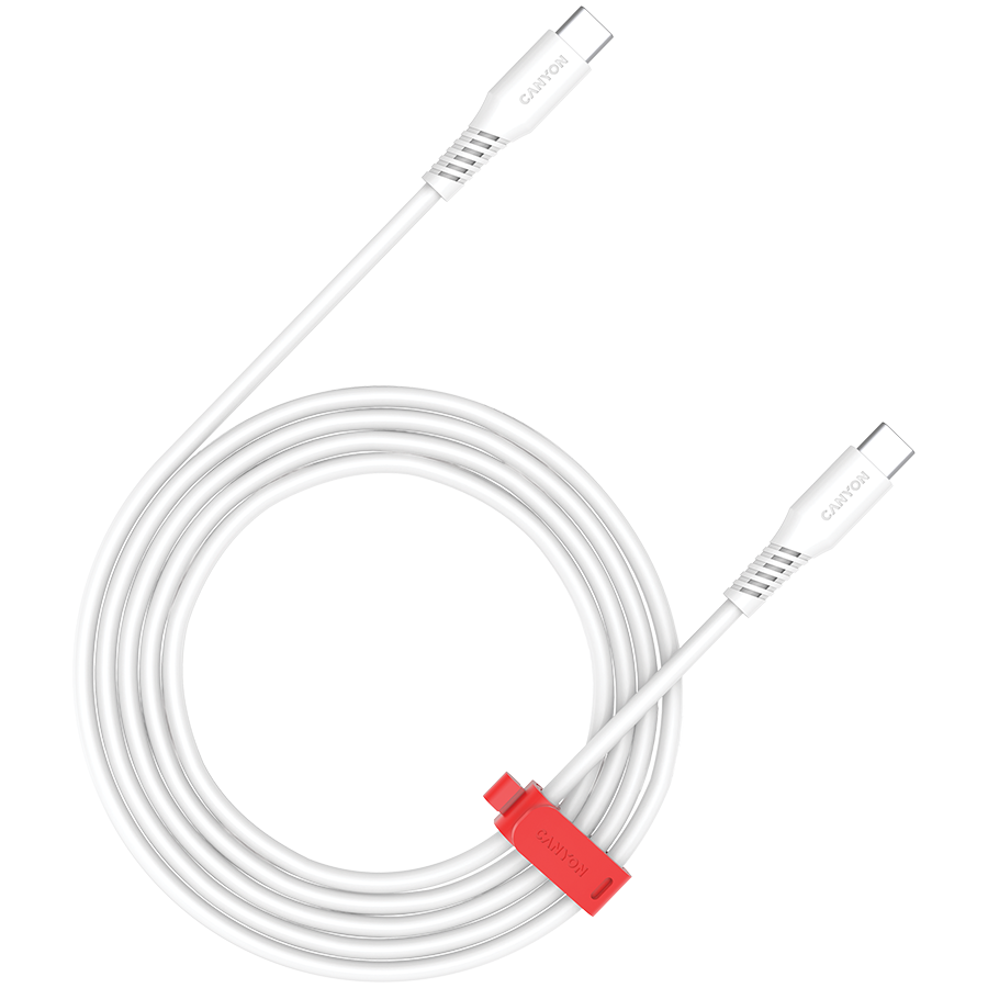 CANYON cable CC100SC C-C 100W 1.2m White - Image 2