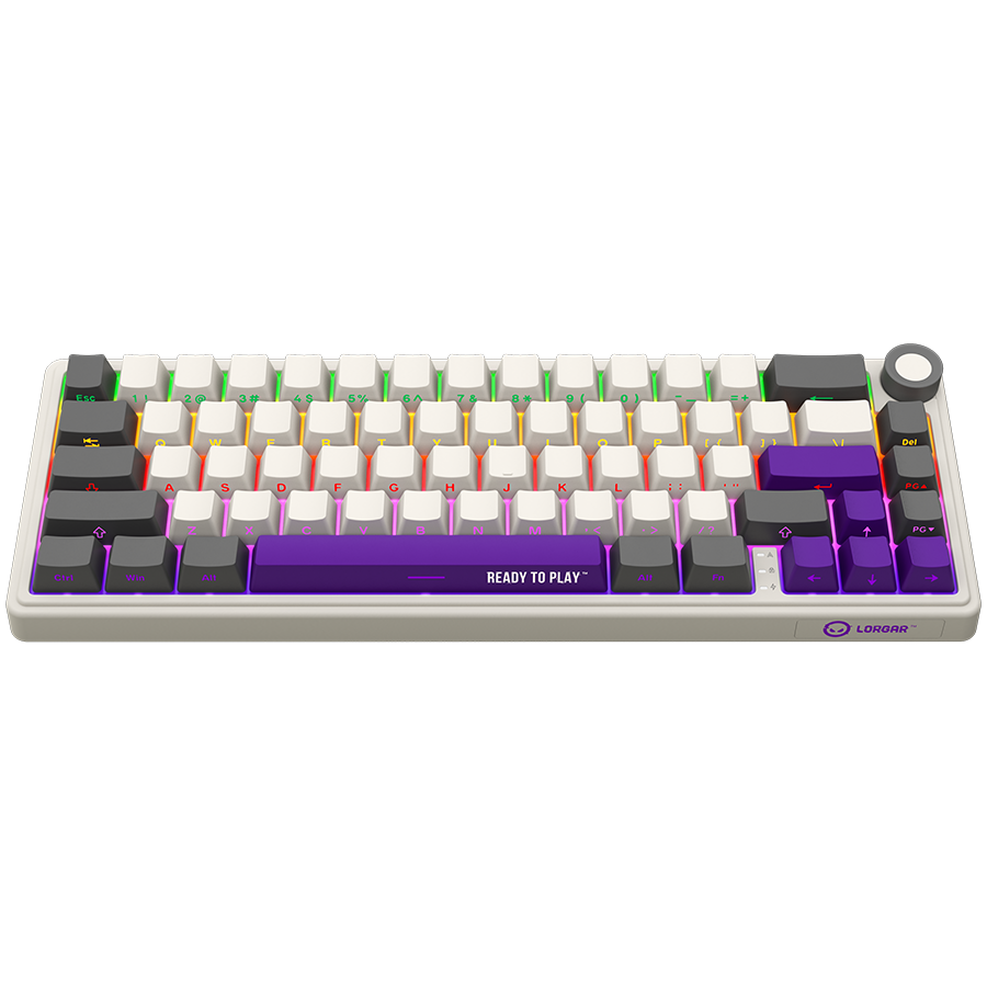 LORGAR KBP70MW, Wireless 65% Mechanical Gaming Keyboard Pro, Beige, CZ/SK layout - Image 4