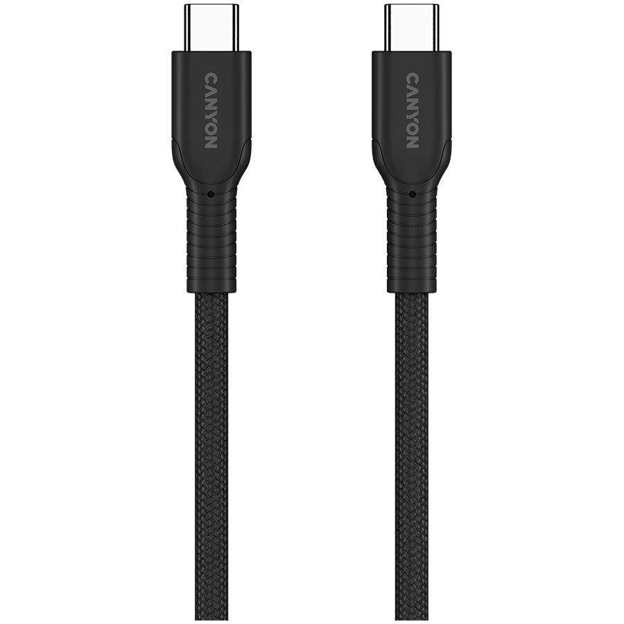 CANYON cable OnWire 60CL C-C 60W COLOR Braided 1m Black - Image 4