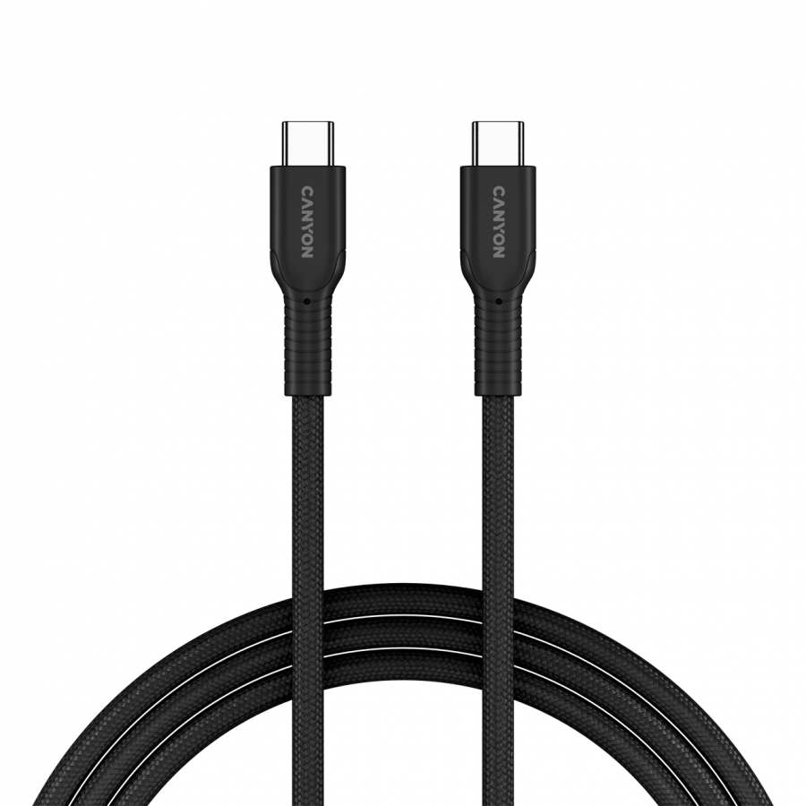 CANYON cable OnWire 60CL C-C 60W COLOR Braided 1m Black - Image 5