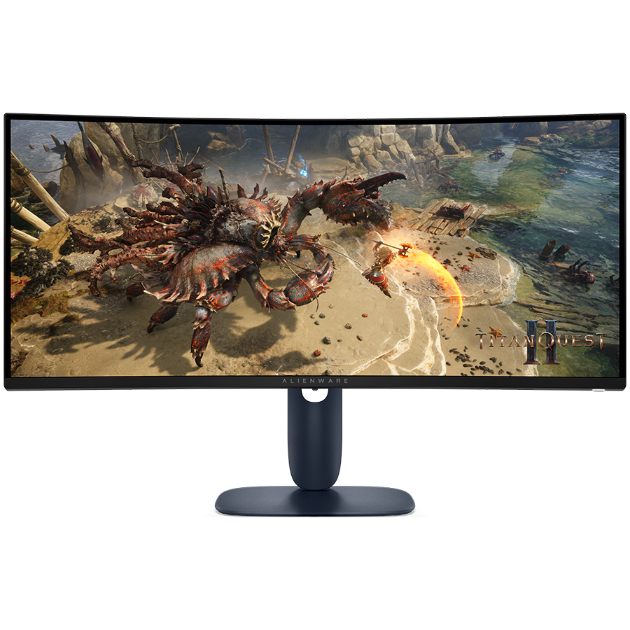 Monitor Alienware 34 Gaming AW3425DWM Curved, 3440x1440, WQHD, 180Hz, VA Antiglare, 21:9, 3000:1, 400 cd/m2, AMD FreeSync+ VESA, 4ms/2ms/1ms, 178/178, DP, 2xHDMI, 2xUSB-A, USB-B, Tilt, Pivot, Height Adjust, 3Y - Image 2