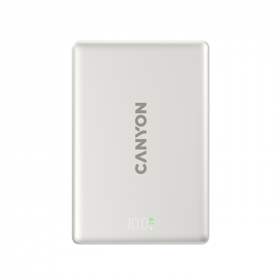 CANYON magnetic power bank OnPower 511 PD20W 10000mAh Aluminium Star Grey - Image 4