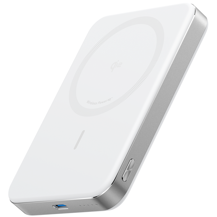 Anker MagGo Power Bank (10K, Magnetic Wireless) White - Image 2