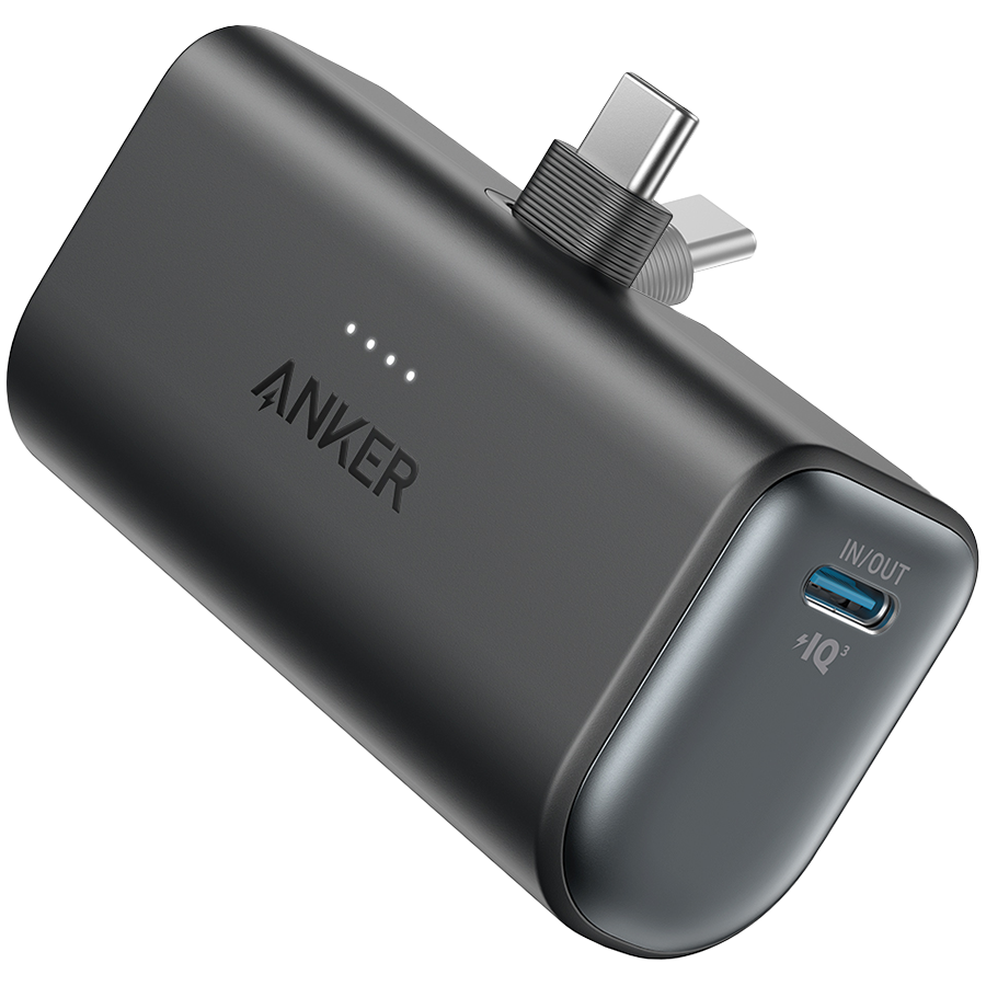 Anker Nano Power Bank (22.5W, Built-In USB-C Connector) Black - Image 2