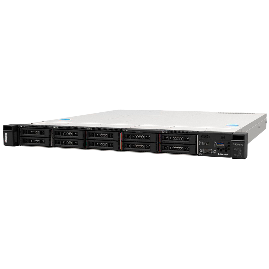 Lenovo ThinkSystem SR250 v3,4x3.5 Base ,Intel Xeon 6353P (8C 65W 2.7GHz),1x16Gb TruDDR5 5600MHz(1Rx8),ECC UDIMM,SW RAID,800W Titanium,3yr Warranty - Image 2