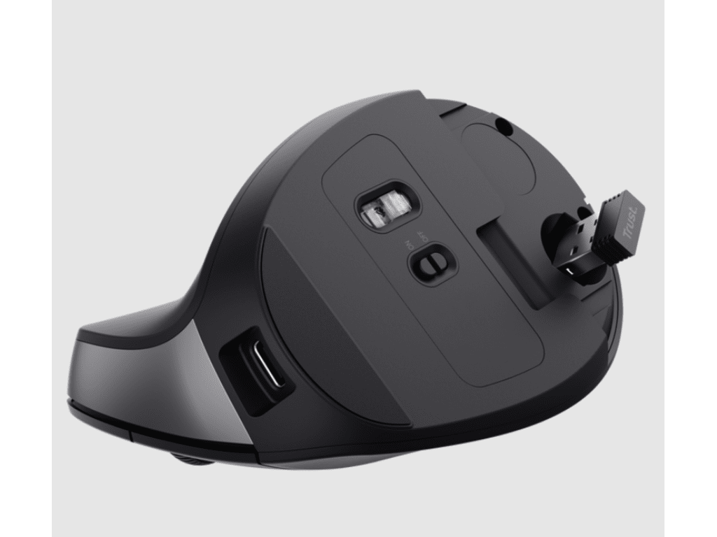 Trust Bayo II ergonomskiwireless miš, silent, 800-2400dpi, optički, USB, crni - Image 2