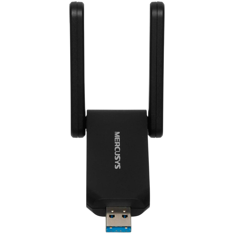 Mercusys MA72XH AX1800 High Gain Wi-Fi 6 USB Adapter, 574 Mbps at 2.4 GHz + 1201 Mbps at 5 GHz, 2 x High Gain External Antenna, USB 3.0, MU-MIMO, OFDMA, Beamforming, WPA3 - Image 3
