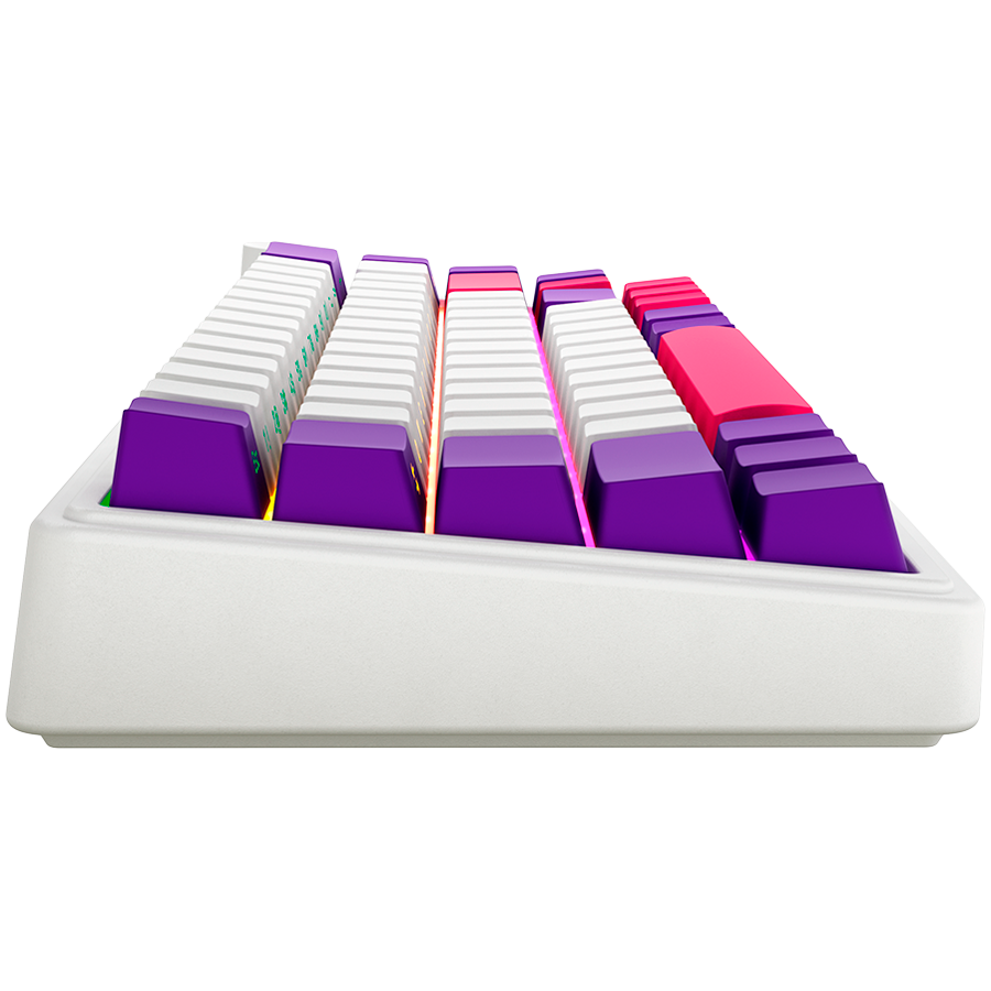 LORGAR KBP70MW, Wireless 65% Mechanical Gaming Keyboard Pro, White, EN layout - Image 5