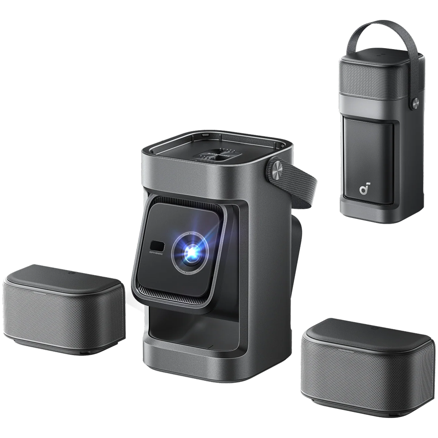 Anker, Soundcore Nebula P1, 1080p Full HD, 650 ANSI Lumens, 20W Detachable Surround Speakers, Dolby Audio, Up to 180" Screen, Google TV, Auto Focus Adjustment - Image 2