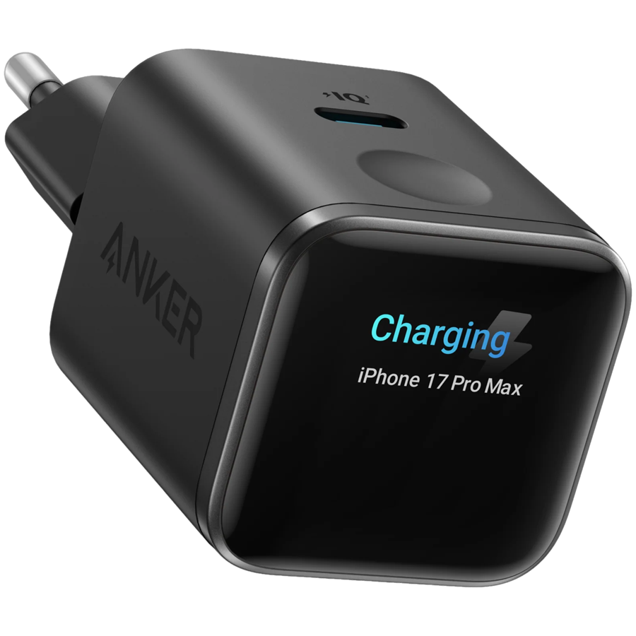 Anker Nano Charger (45W, Smart Display) Black, Smart iPhone Recognition With Care Mode, 45W Max Fast Charging with Smart Power Adjustment, Pocket Size, Powered by GaN - Image 2