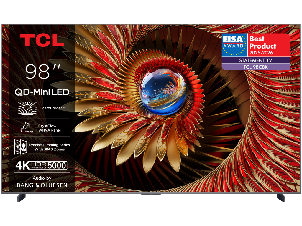 TCL 98"C8K 4K QD-Mini LED TV144Hz Google TV; ZeroBorder;Audio BANG & OLUFSEN; HDR Premium 5000; - Image 2